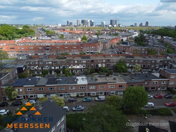 Luchtfoto van daken in woonwijk Meerssen Luchtfoto van daken in woonwijk Meerssen